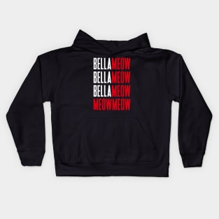 Bella Meow Black Kids Hoodie